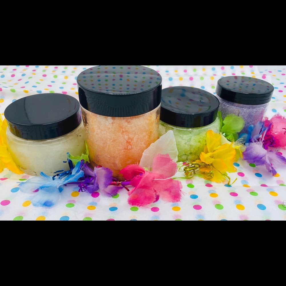 This is essential oil body scrubs